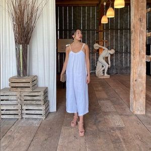 Harley Jae Linen White Jumpsuit